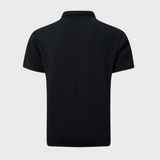 Liam | Wafelstructuur Poloshirt met opvallende contrastkleur