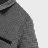 Liam | Wafelstructuur Poloshirt met opvallende contrastkleur