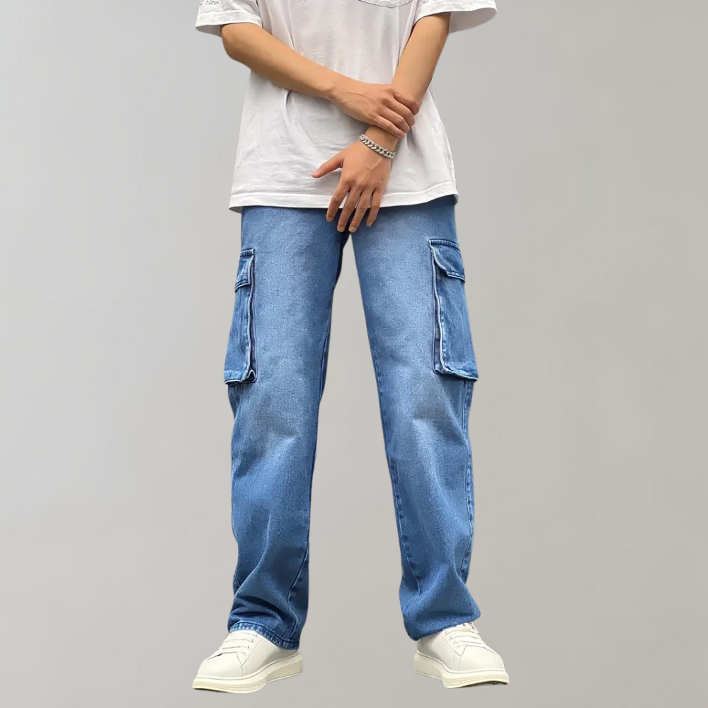 Zachary™ Heren Baggy Cargo Jeans