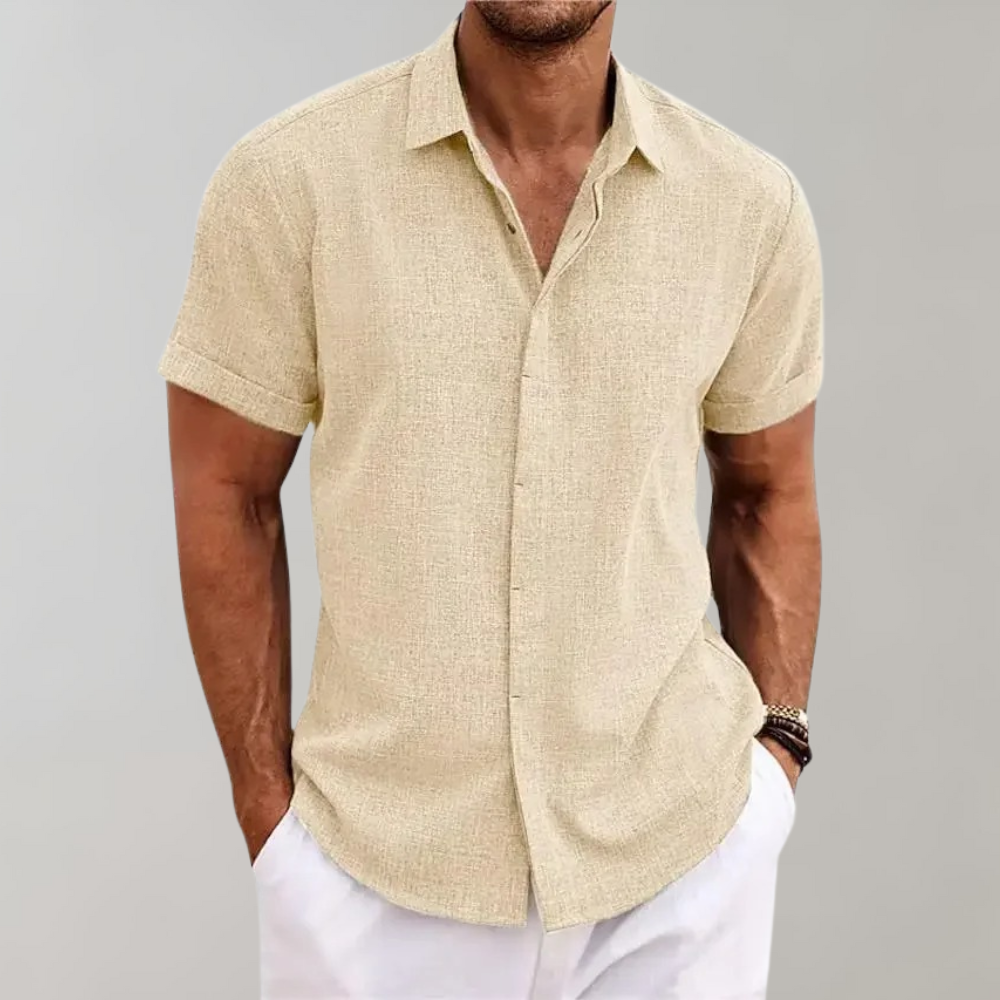 Elijah | Relaxed Fit Korte Mouwen Stijlvol Zomerhemd