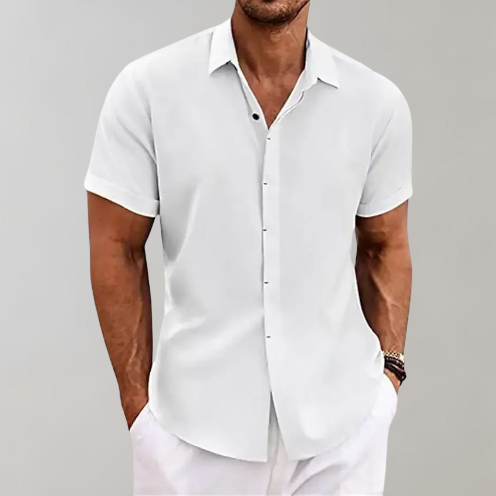 Elijah | Relaxed Fit Korte Mouwen Stijlvol Zomerhemd