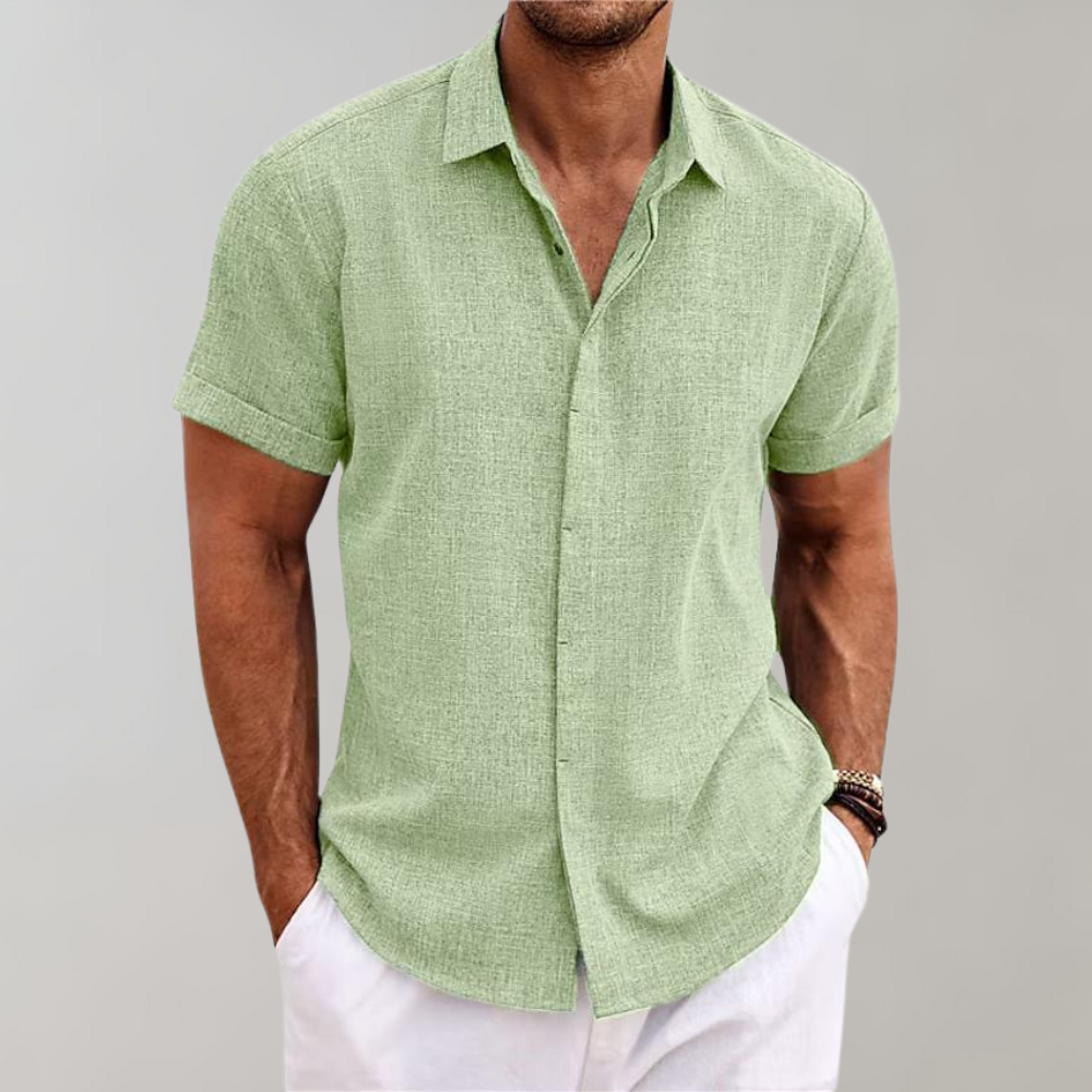 Elijah | Relaxed Fit Korte Mouwen Stijlvol Zomerhemd