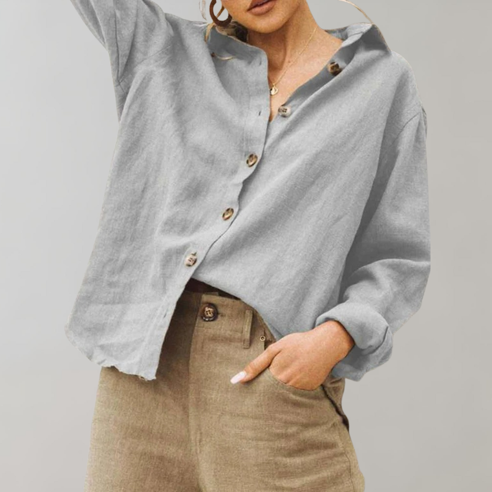 Annabelle™ Dames Linnen Look Blouse
