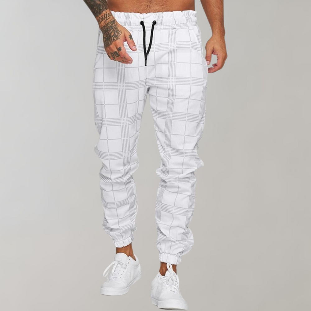 Jacob™ Casual Geruite Joggingbroek voor Heren