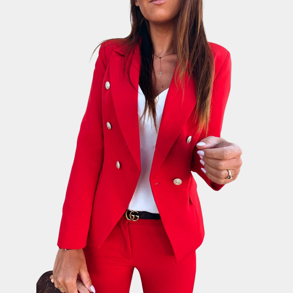 Joanna™ Dubbelrijige Damesblazer
