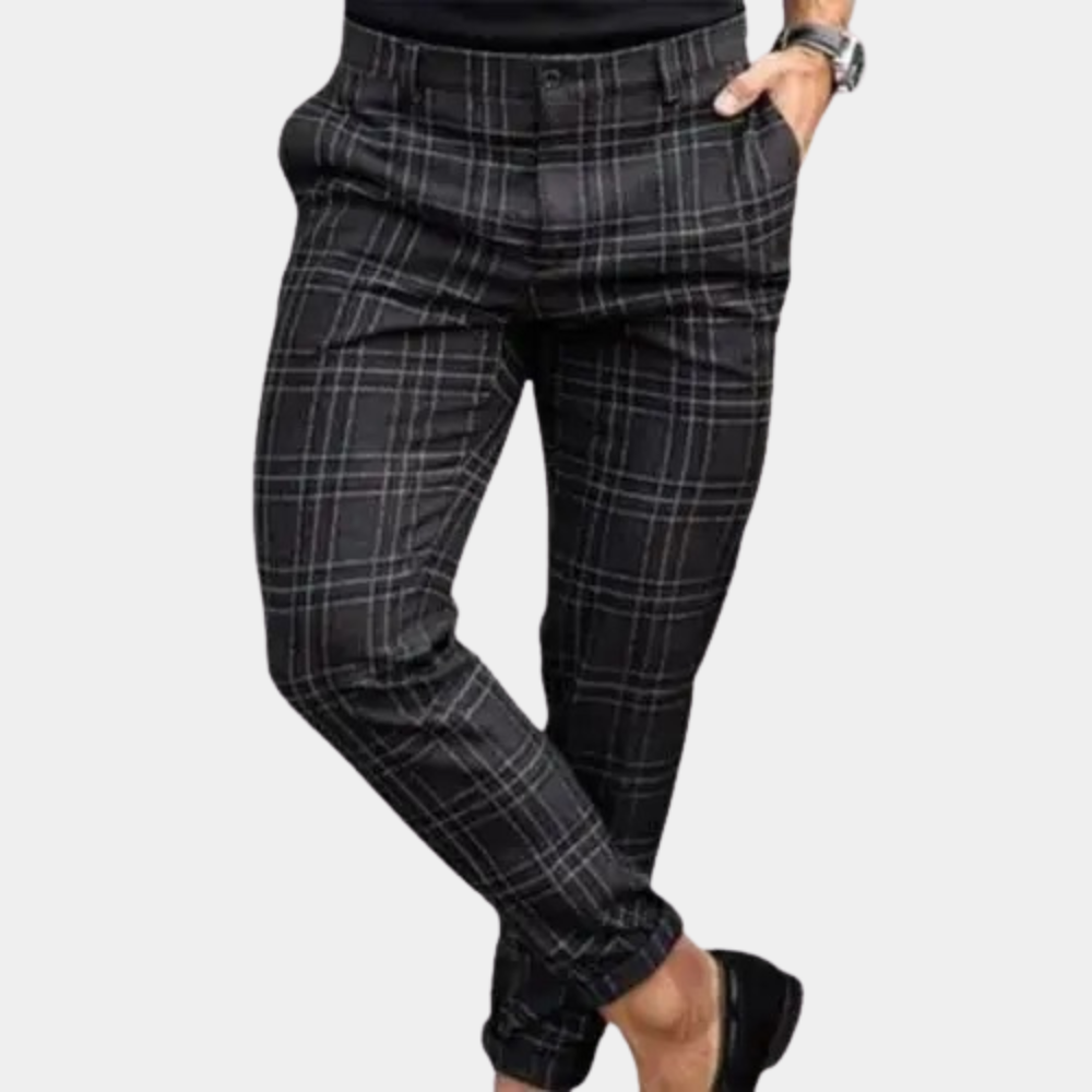 Archie™ Modieuze Heren Geruite Broek