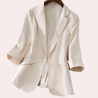 Pippa™ Dames Blazer met Opgerolde Mouwen