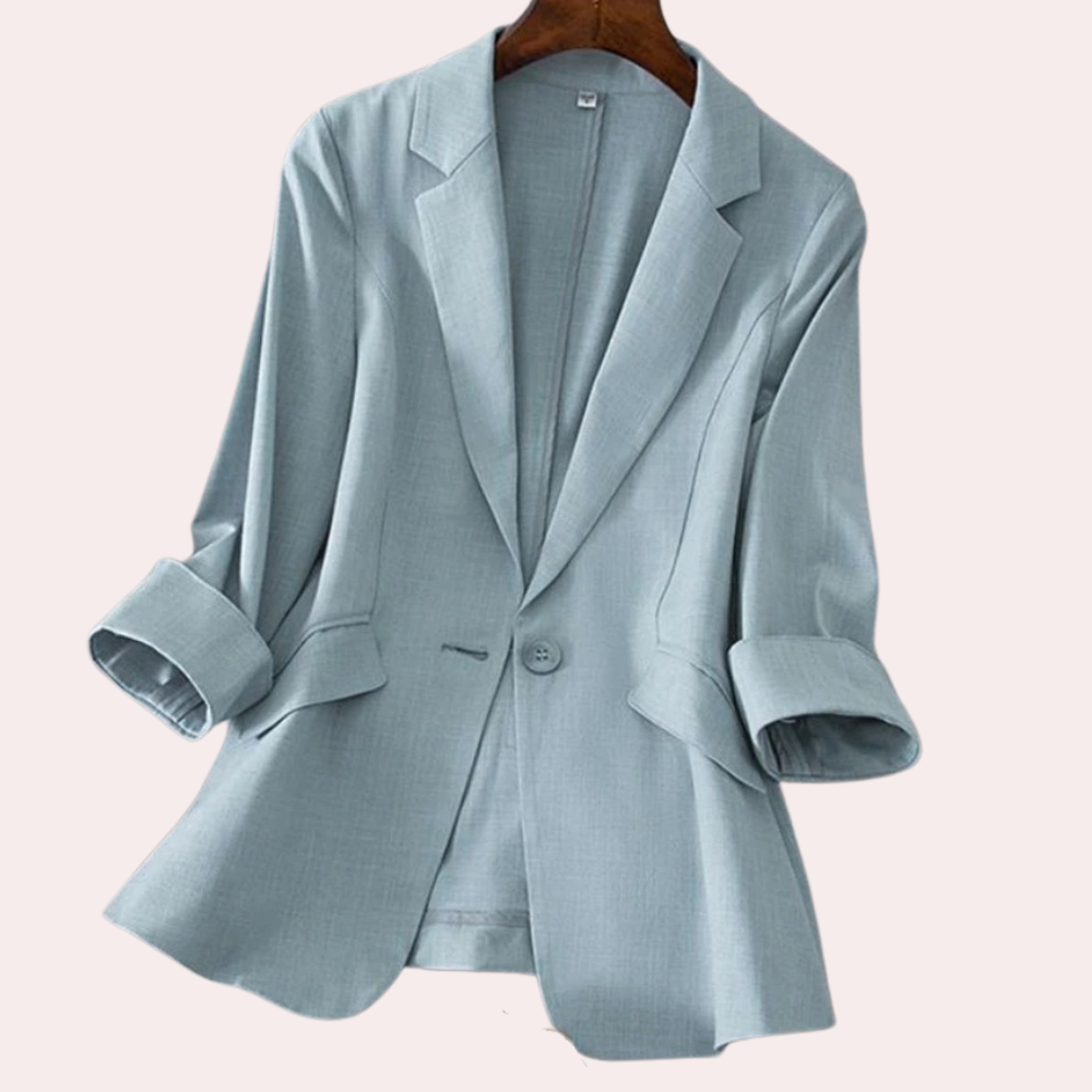 Pippa™ Dames Blazer met Opgerolde Mouwen