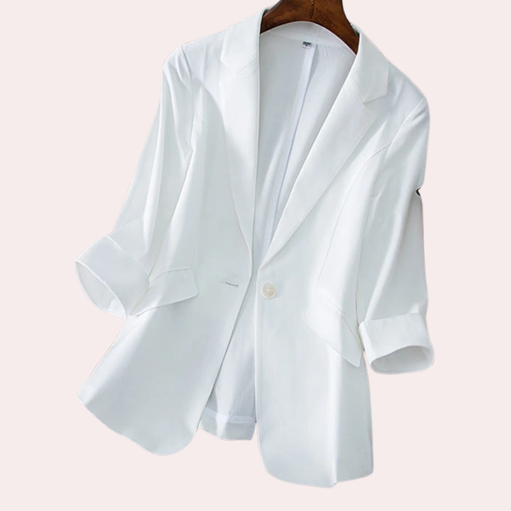 Pippa™ Dames Blazer met Opgerolde Mouwen