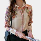 Emily™ Dames Blouse met Bloemenprint