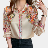 Emily™ Dames Blouse met Bloemenprint