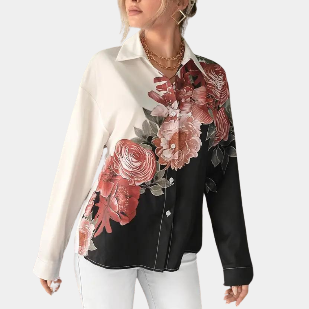 Miranda™ Elegante Blouse met Bloemenprint