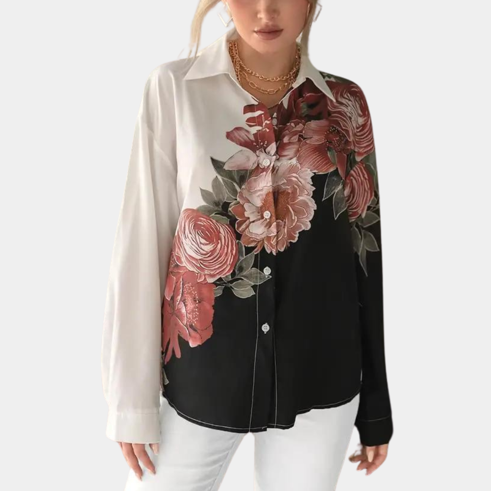 Miranda™ Elegante Blouse met Bloemenprint