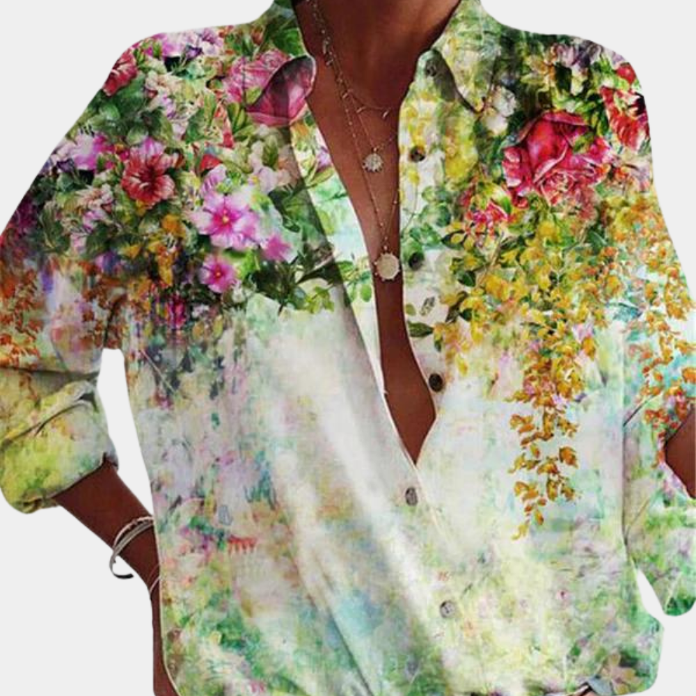 Miranda™ Elegante Blouse met Bloemenprint