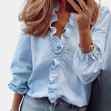 Frances™ Dames Blouse met Ruches