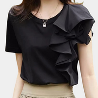 Flora™ Dames Top met Asymmetrische Ruches