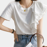 Flora™ Dames Top met Asymmetrische Ruches