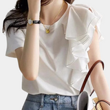Flora™ Dames Top met Asymmetrische Ruches