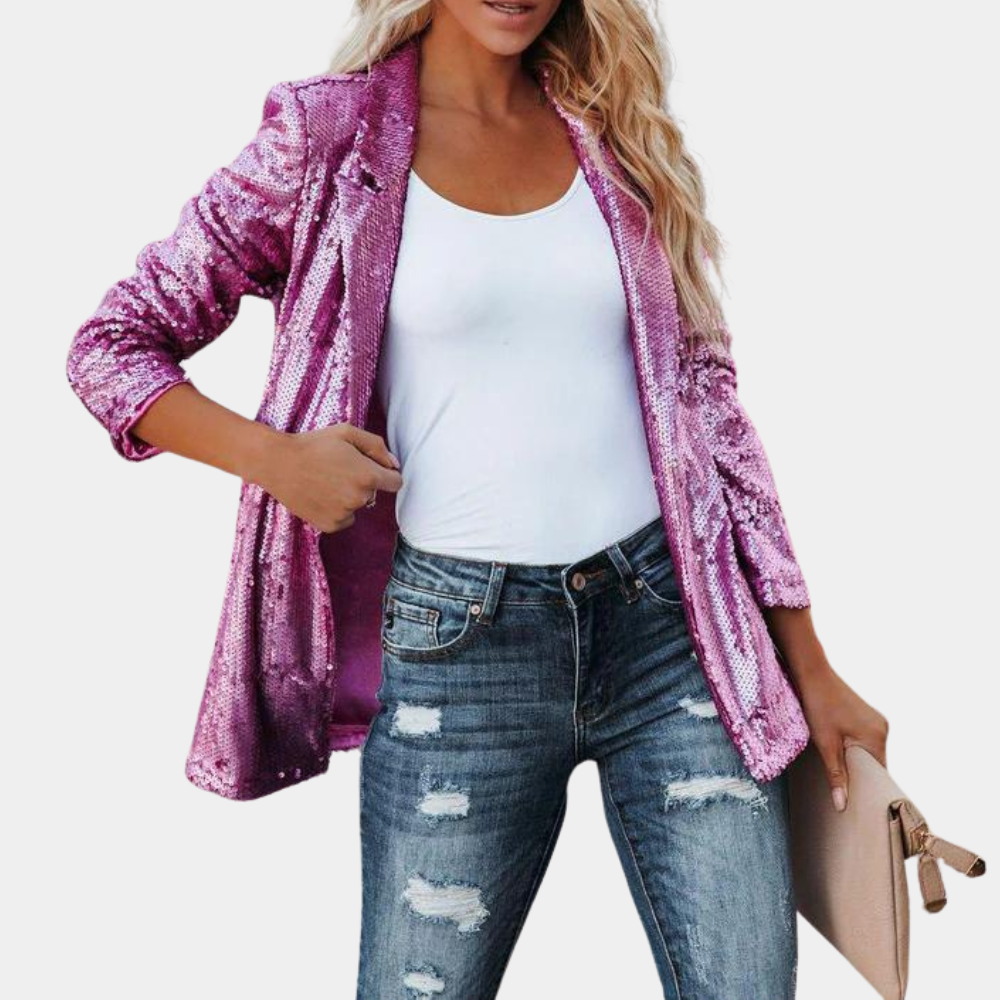Rosalind™ Dames Pailletten Blazer