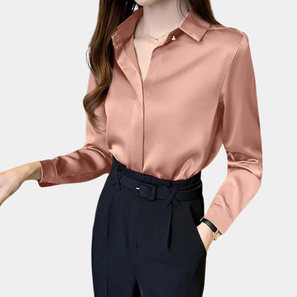 Isla™ Dames Satijnen Blouse