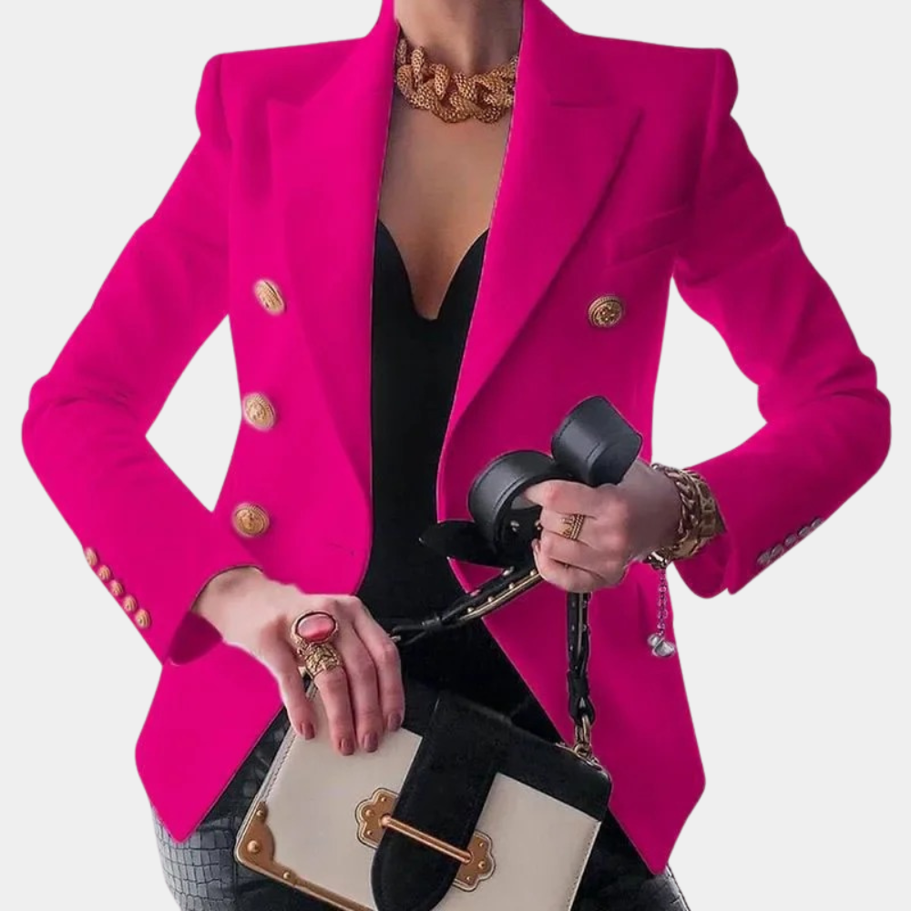 Lydia™ Dames Blazer met Goudkleurige Knopen