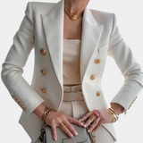 Lydia™ Dames Blazer met Goudkleurige Knopen