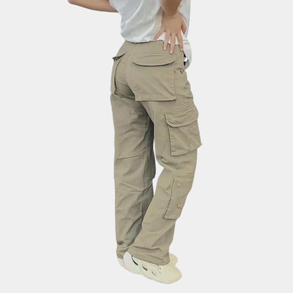 Bonnie™ Dames Straight Fit Cargo Broek