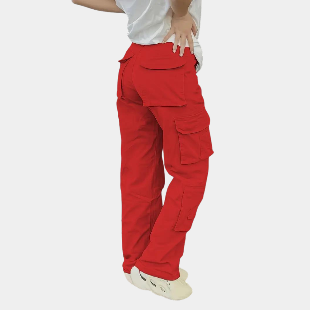 Bonnie™ Dames Straight Fit Cargo Broek