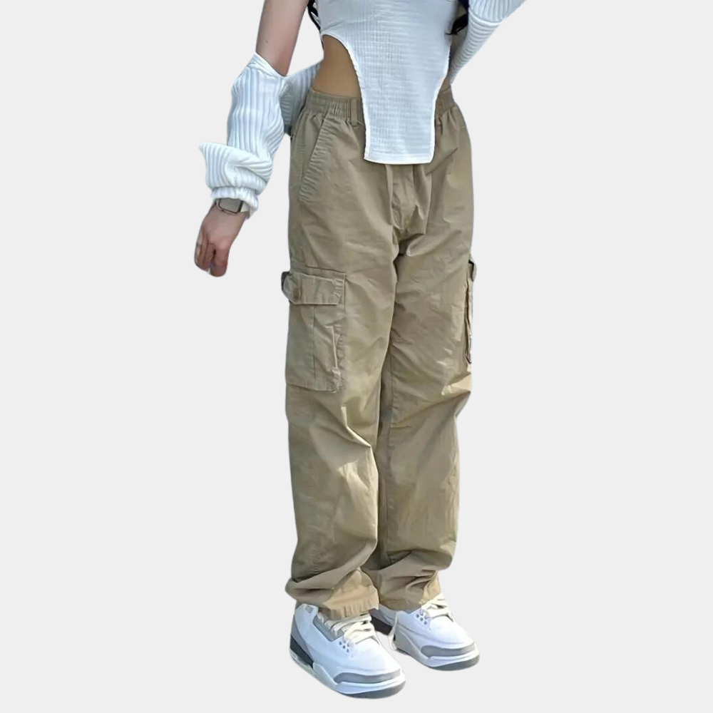 Zoe™ Dames Oversized Cargo Broek