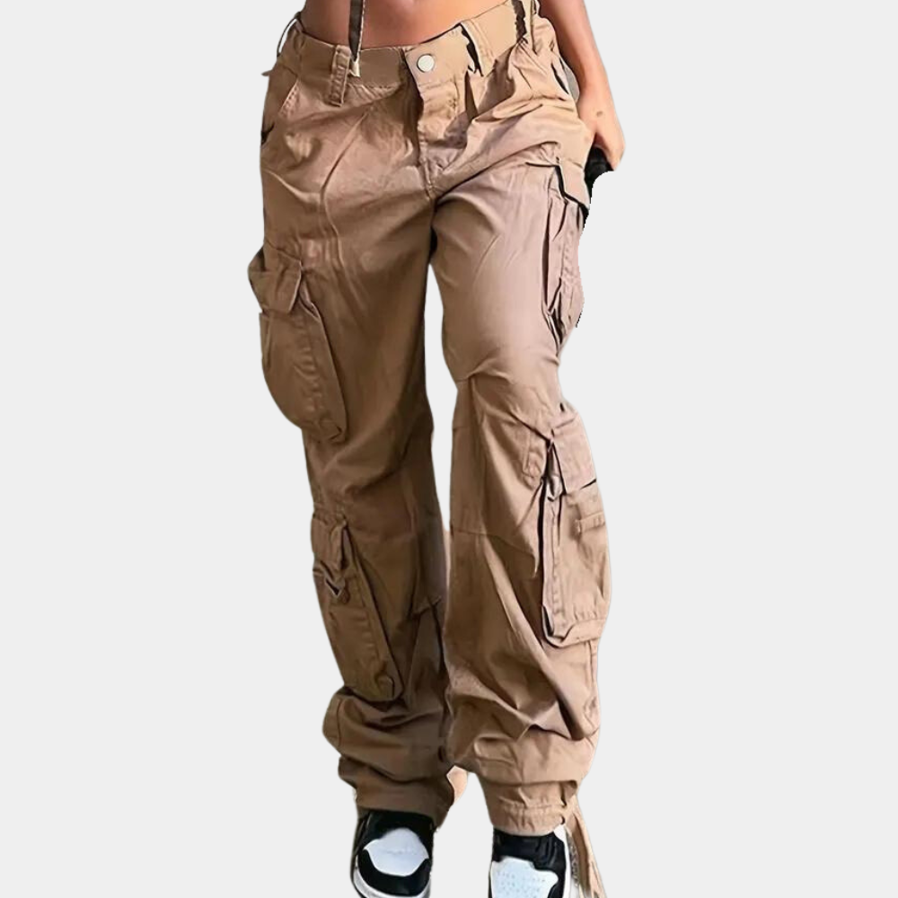 Violet™ Dames Oversized Cargo Broek