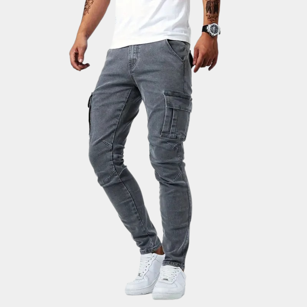 Wouter™ Heren Slim Fit Cargo Jeans
