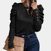 Kim™ Dames Trui met Ruchemouwen