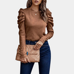 Kim™ Dames Trui met Ruchemouwen