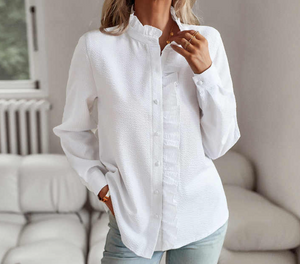 Blouse™ met Ruches | Lichtgewicht Katoen | Tijdloos en Elegant