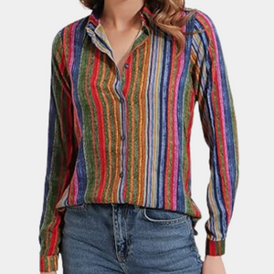 Cecilia™ Dames Blouse met Multicolor
