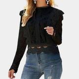 Bonnie™ Dames Kanten Blouse