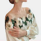 Maddison™ Dames Off-Shoulder Blouse