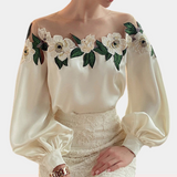 Maddison™ Dames Off-Shoulder Blouse