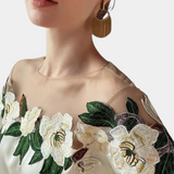 Maddison™ Dames Off-Shoulder Blouse