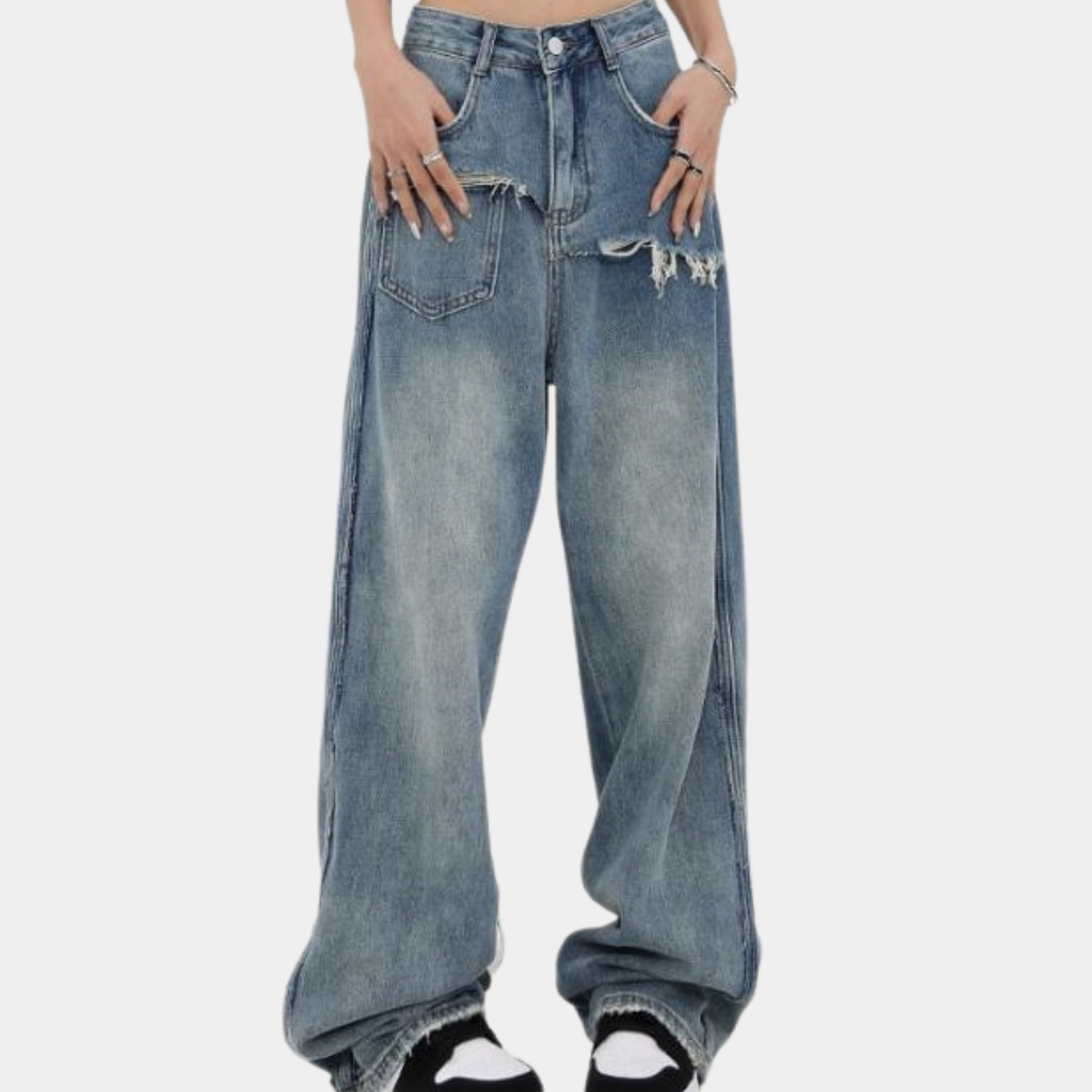 Evangeline™ Dames Baggy Jeans