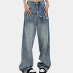 Evangeline™ Dames Baggy Jeans