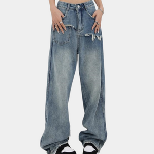 Evangeline™ Dames Baggy Jeans