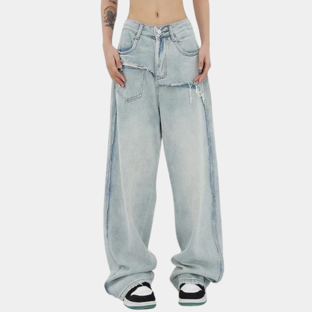 Evangeline™ Dames Baggy Jeans