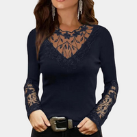 Amber™ Elegante Dames Top met Kant