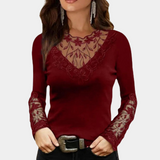 Amber™ Elegante Dames Top met Kant