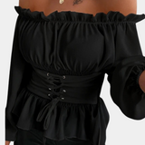 Luna™ Dames Off-Shoulder Top