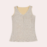 Elegante zomertop voor dames met glitter