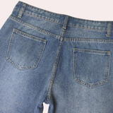 Flora™  Dames Cropped Straight Leg Jeans