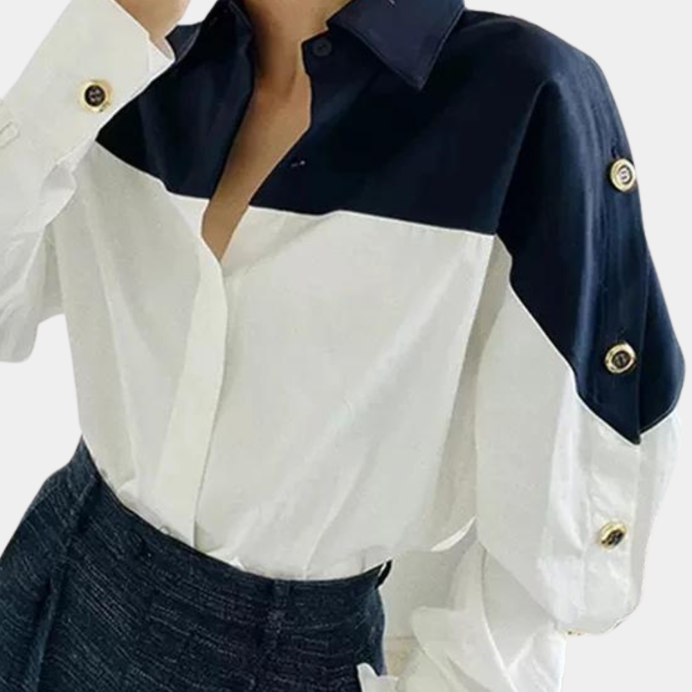 Jessica™ Dames Colorblock Blouse