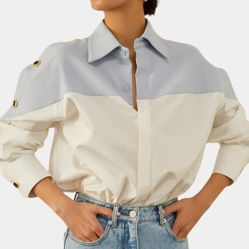 Jessica™ Dames Colorblock Blouse